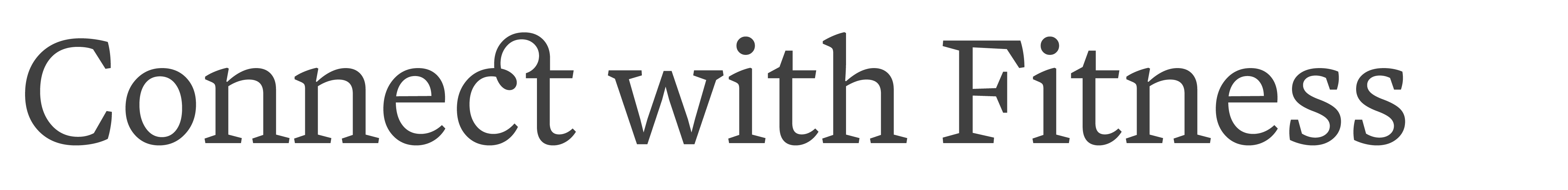 Connect With Fitness Logo