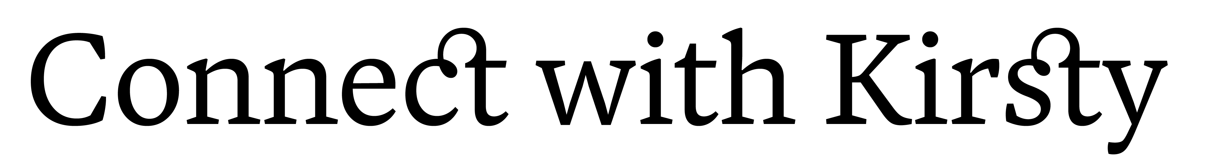 Connect With Kirsty Logo